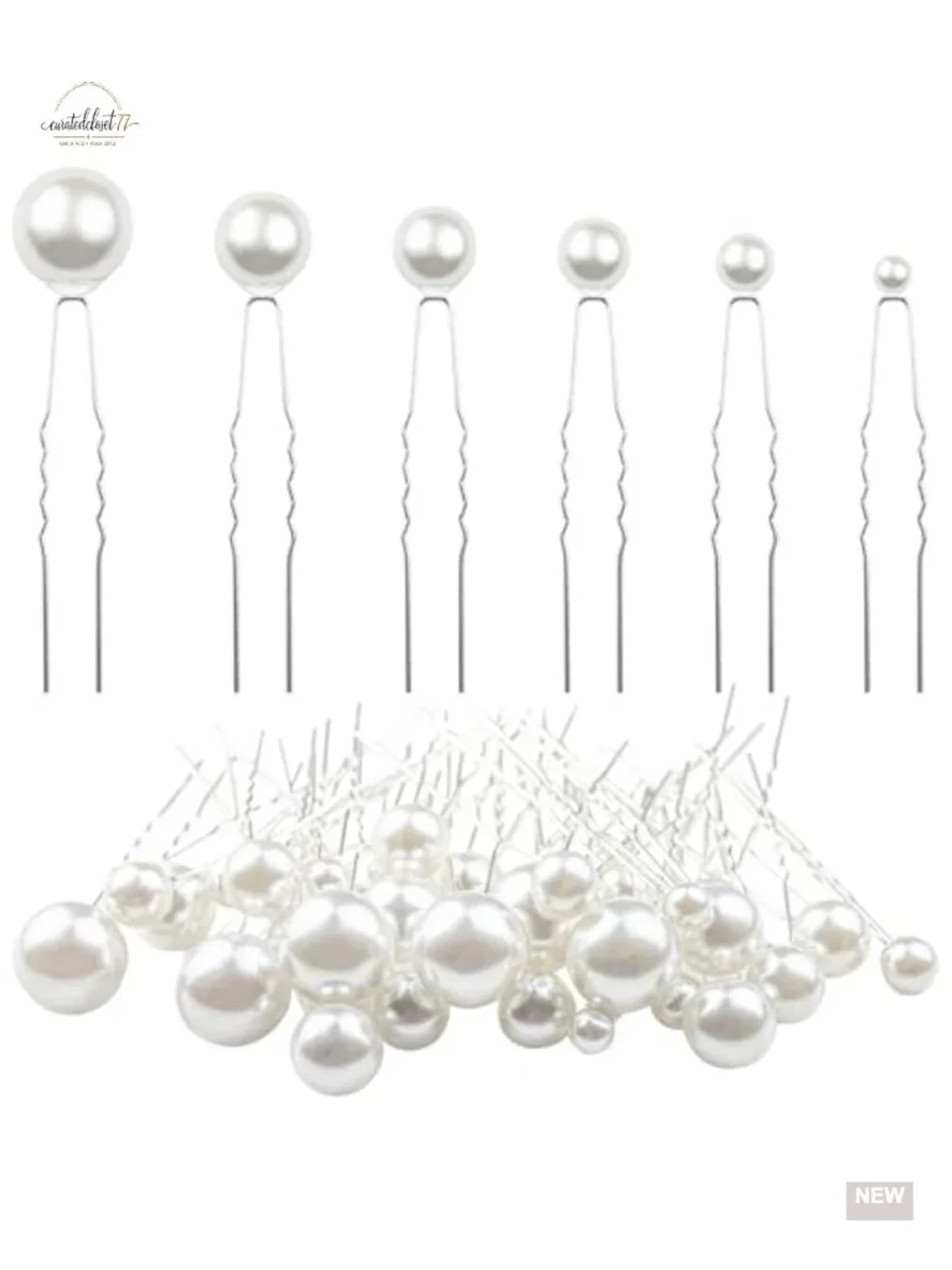 36 Pcs Pearl Hair Pins and Bobby Pins for Wedding Hairstyles